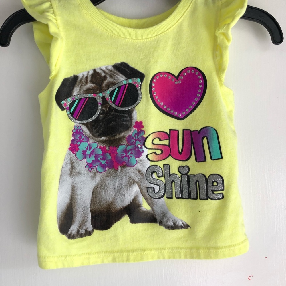 Baby tank top with ruffle sleeves